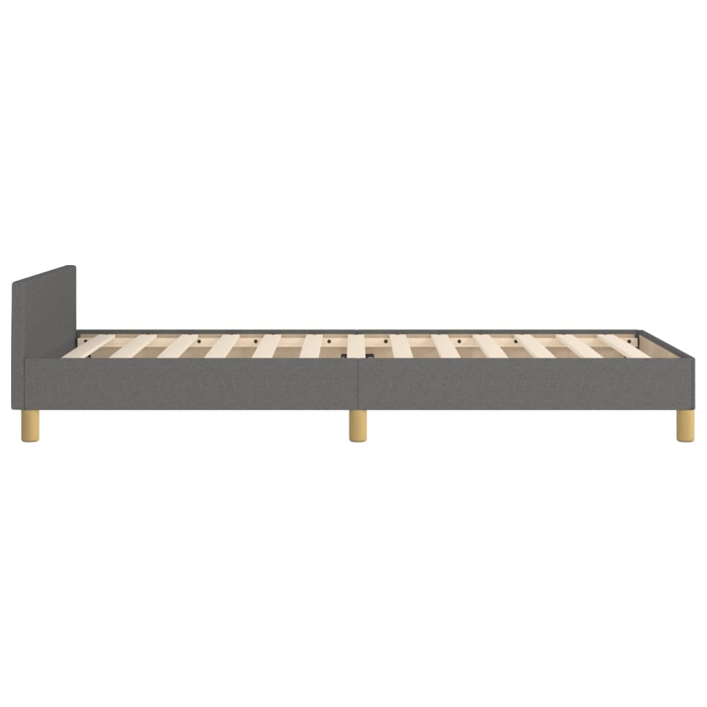 Cadre de lit sans matelas avec tête de lit 90x190cm tissu - XIOS