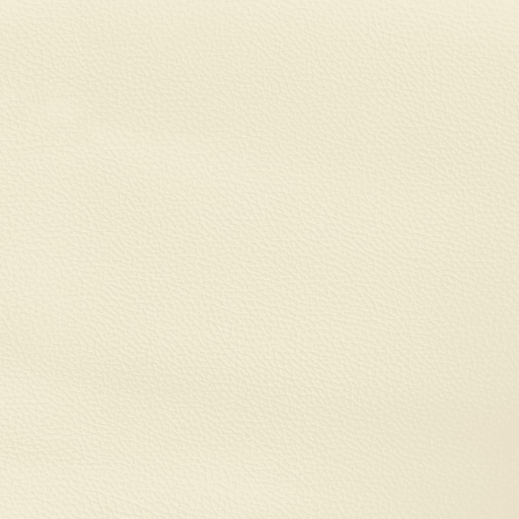 Cadre de lit sans matelas crème 100x200 cm similicuir