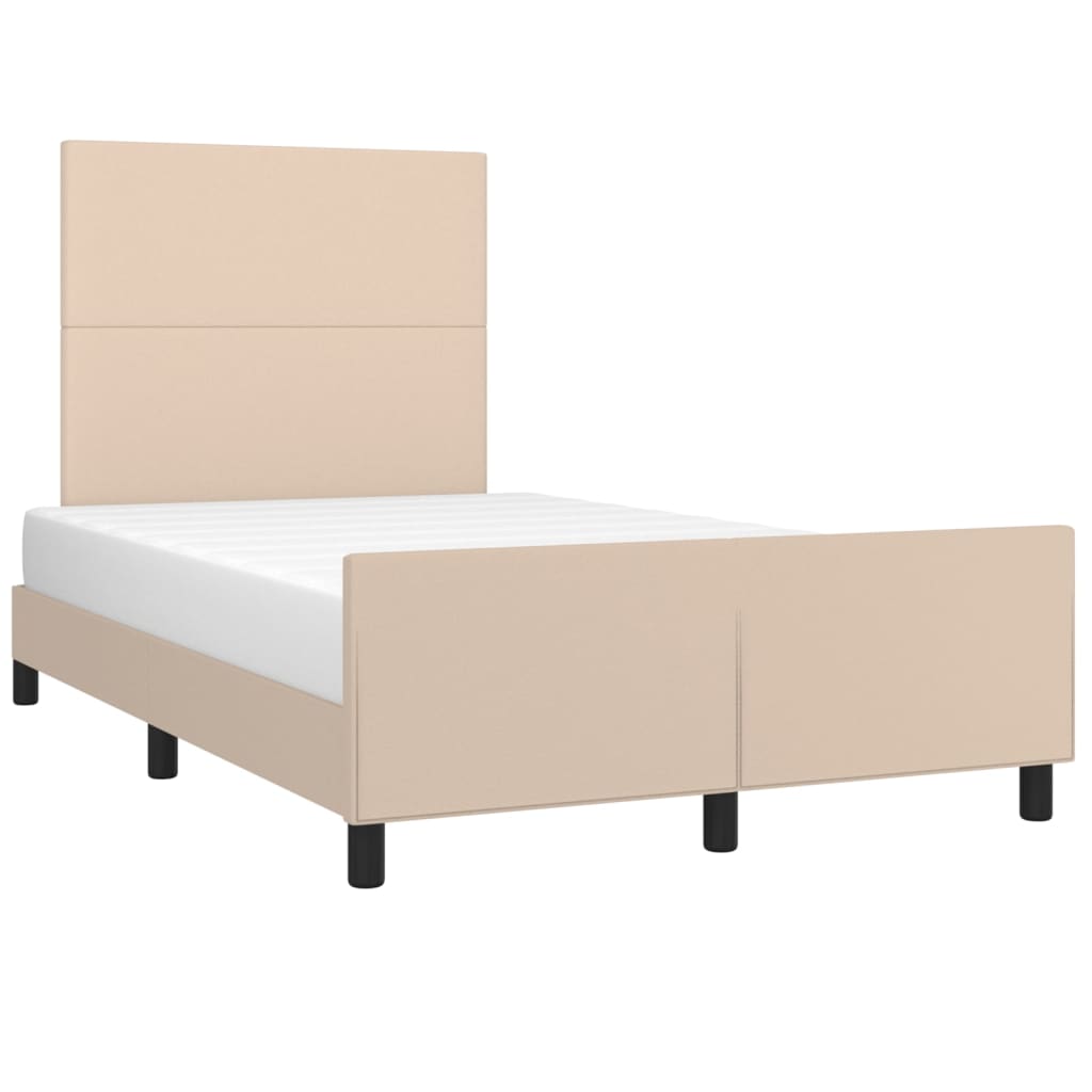 Cadre de lit sans matelas cappuccino 120x200 cm similicuir - XIOS