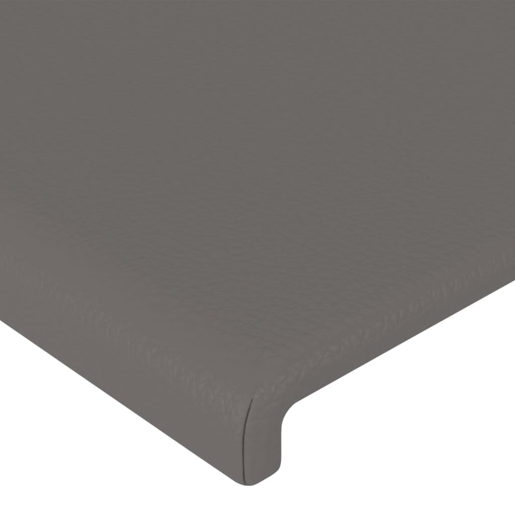 Cadre de lit sans matelas gris 140x190 cm similicuir - XIOS