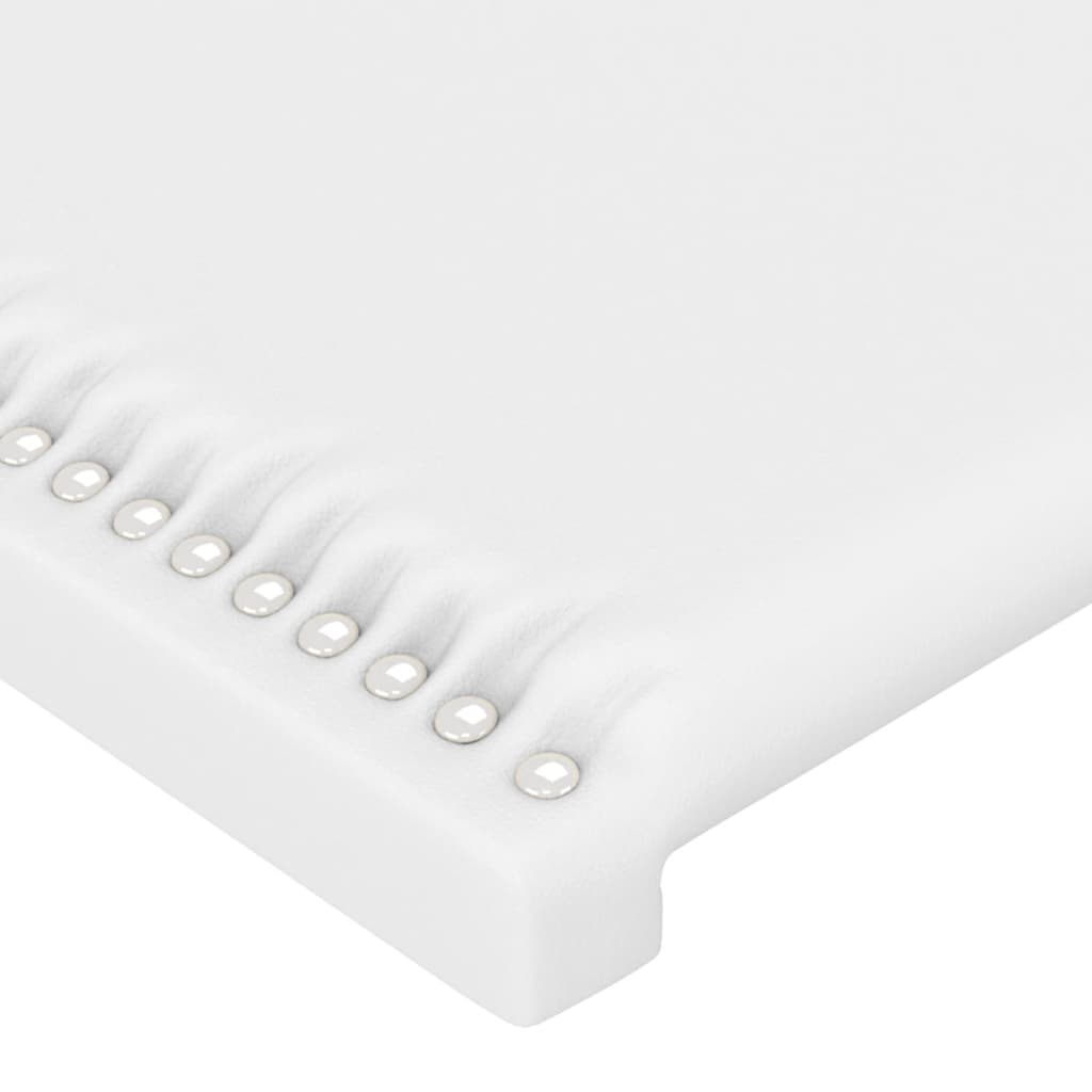 Cadre de lit sans matelas blanc 100x200 cm similicuir - XIOS