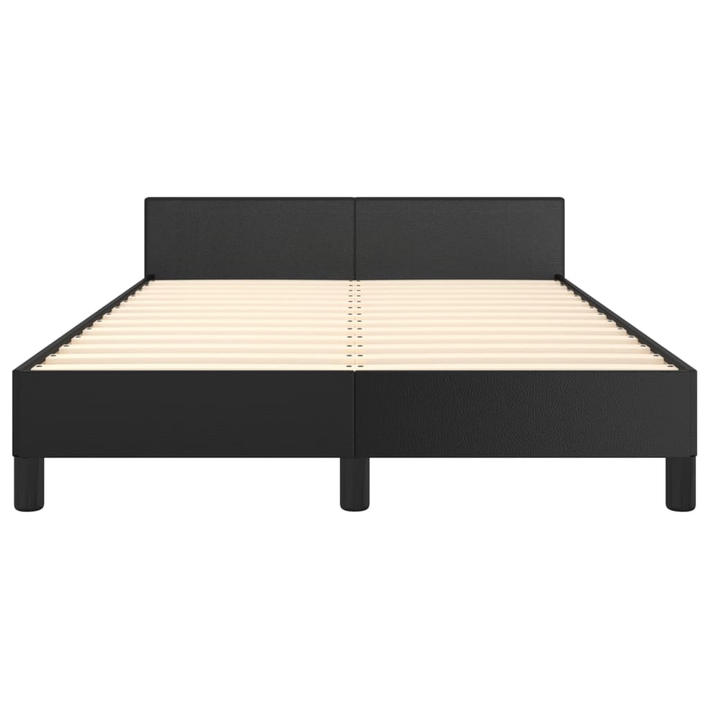 Cadre de lit sans matelas noir 120x200 cm similicuir - XIOS