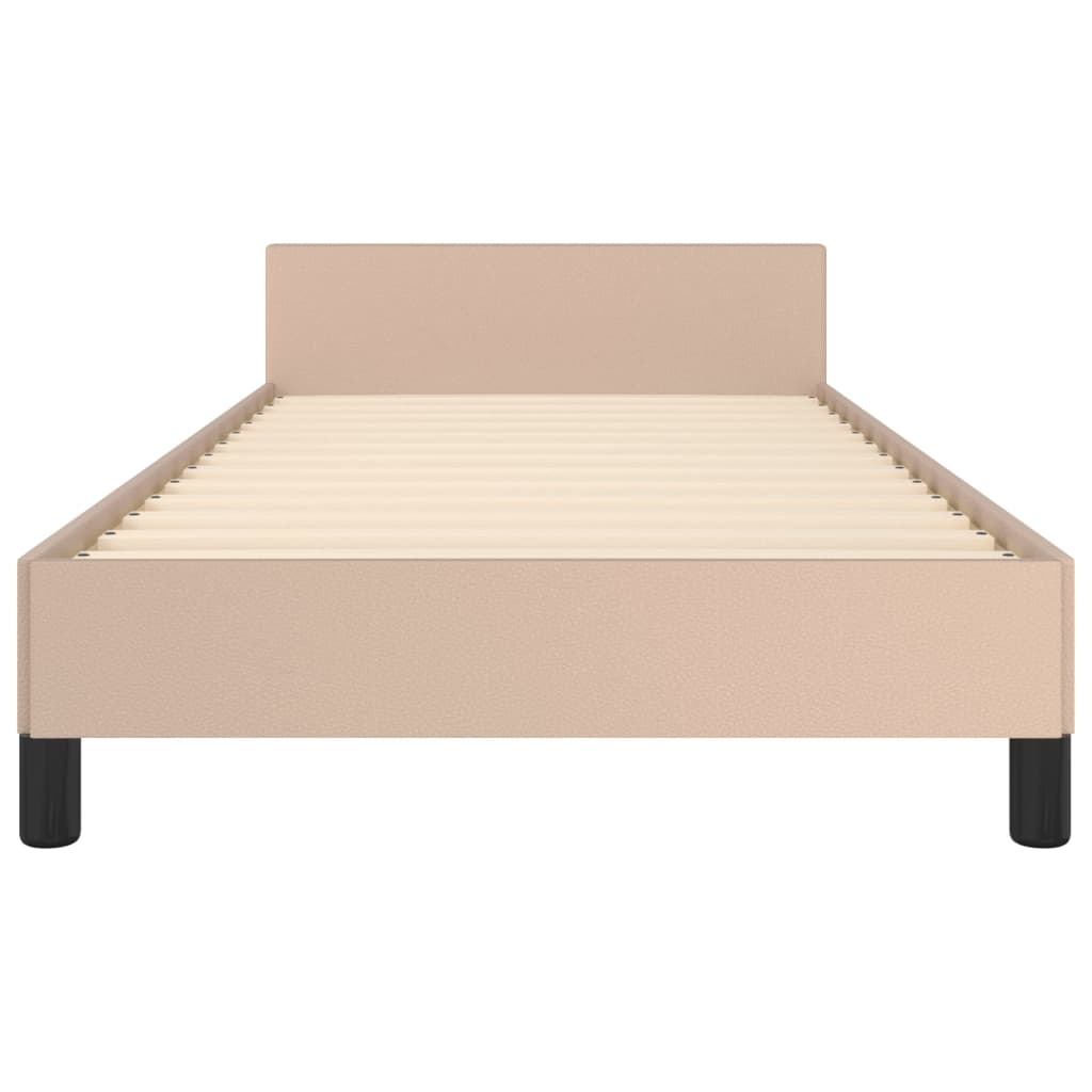 Cadre de lit sans matelas cappuccino 80x200 cm similicuir - XIOS