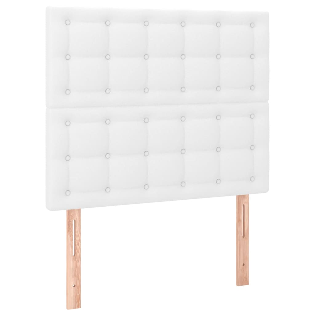 Cadre de lit sans matelas blanc 100x200 cm similicuir - XIOS