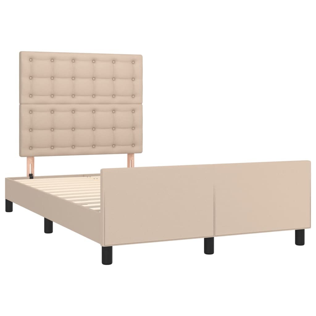 Cadre de lit sans matelas cappuccino 120x200 cm similicuir - XIOS