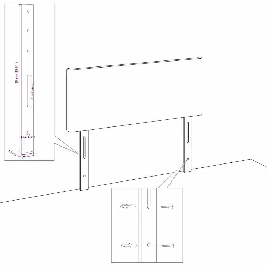 Cadre de lit sans matelas gris 160x200 cm similicuir - XIOS