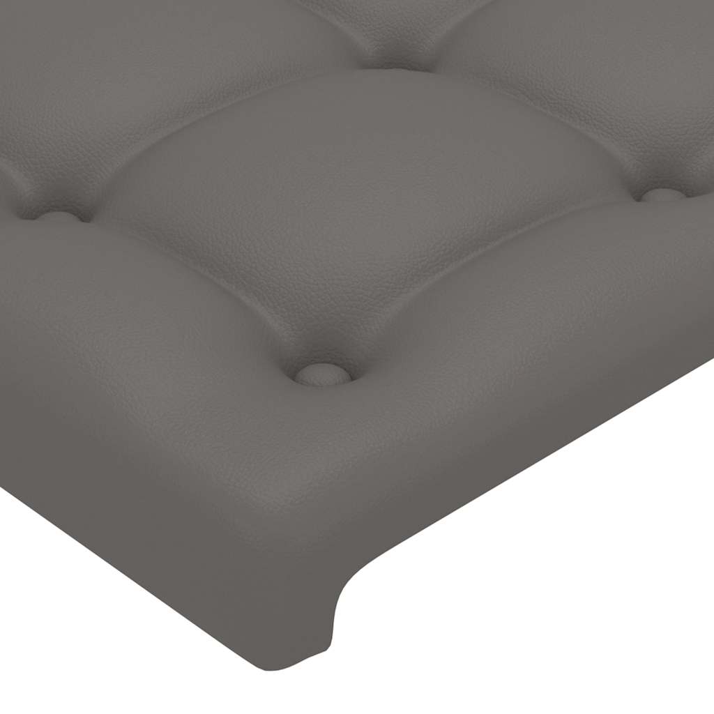 Cadre de lit sans matelas gris 200x200 cm similicuir - XIOS