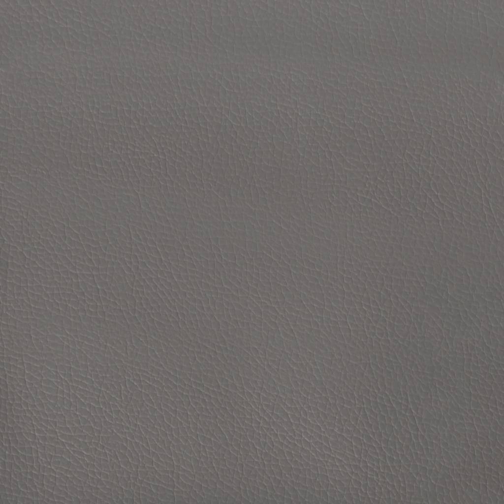 Cadre de lit sans matelas gris 200x200 cm similicuir - XIOS