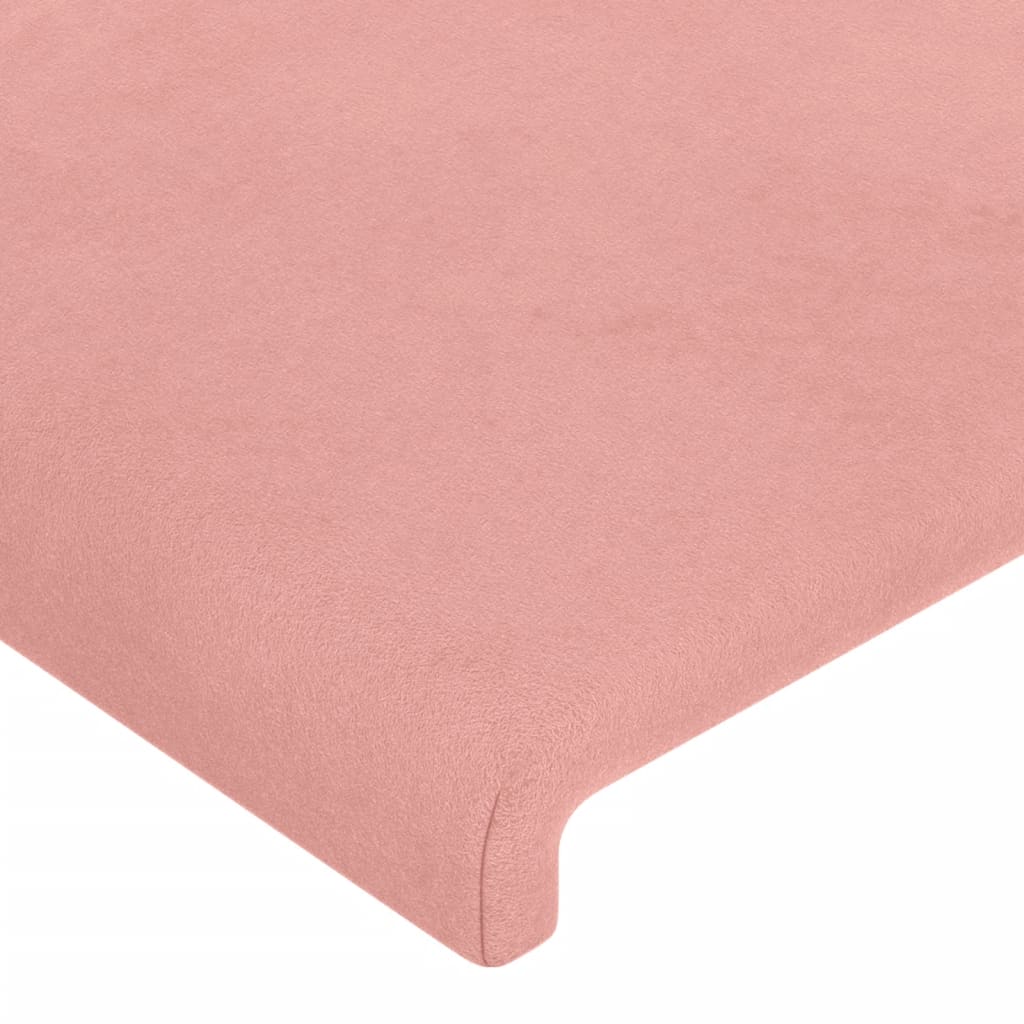 Cadre de lit sans matelas rose velours - XIOS
