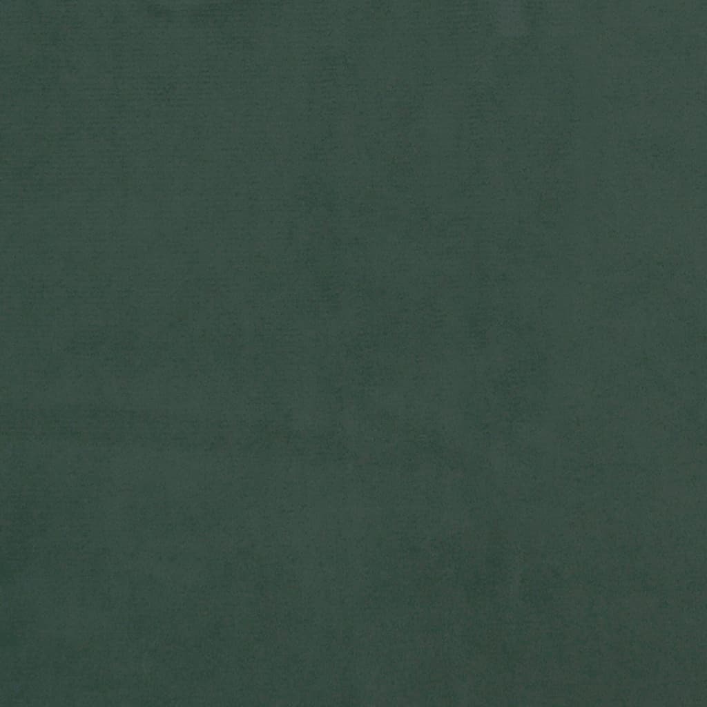 Cadre de lit sans matelas vert foncé 80x200 cm velours - XIOS
