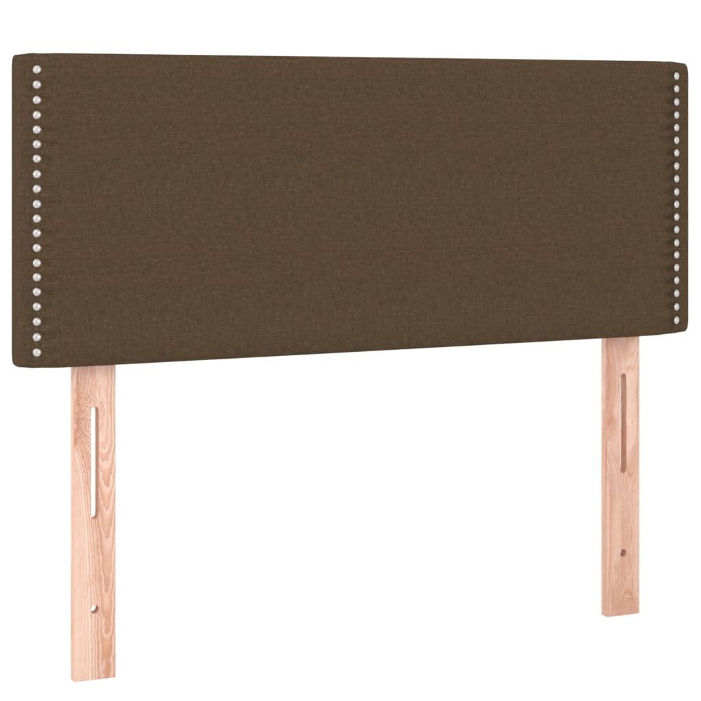 Sommier à lattes de lit avec matelas Marron foncé 120x200 cm Lits & cadres de lit vidaXL