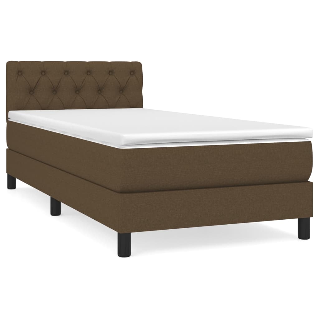 Sommier à lattes de lit avec matelas Marron foncé 80x200 cm - XIOS