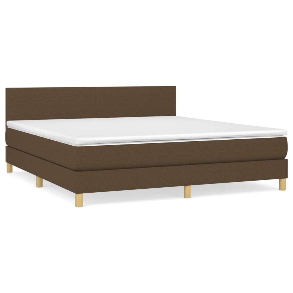 Sommier à lattes de lit avec matelas Marron foncé 180x200 cm - XIOS