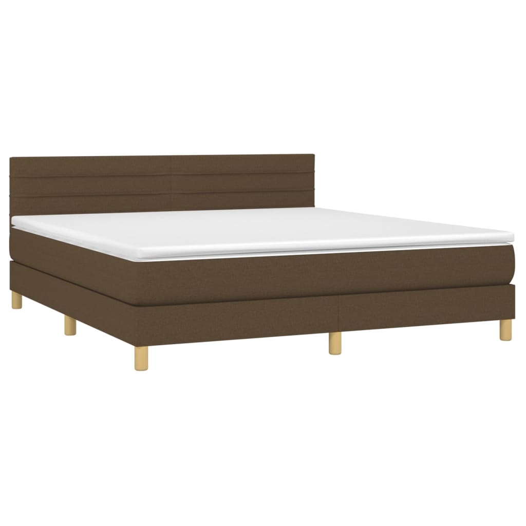 Sommier à lattes de lit avec matelas Marron foncé 180x200 cm - XIOS