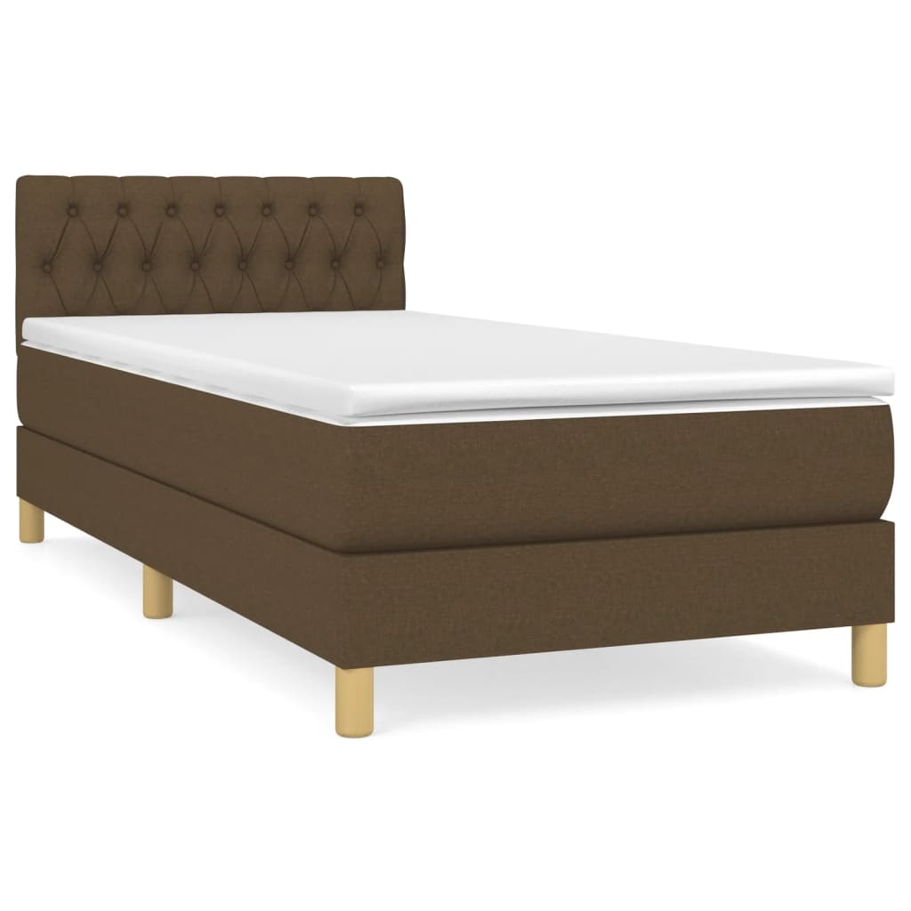Sommier à lattes de lit avec matelas Marron foncé 90x190 cm - XIOS