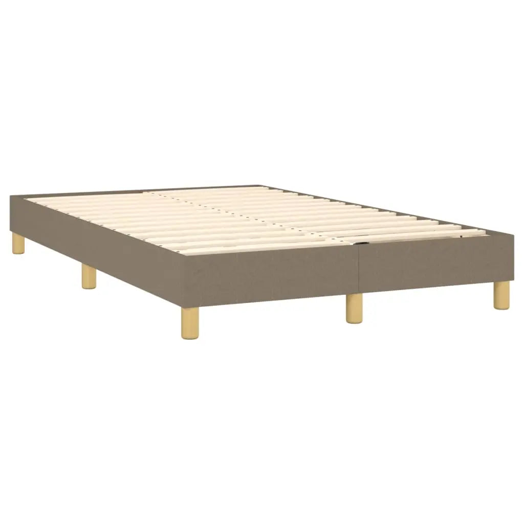 Sommier à lattes de lit avec matelas Taupe 120x200 cm Tissu - XIOS