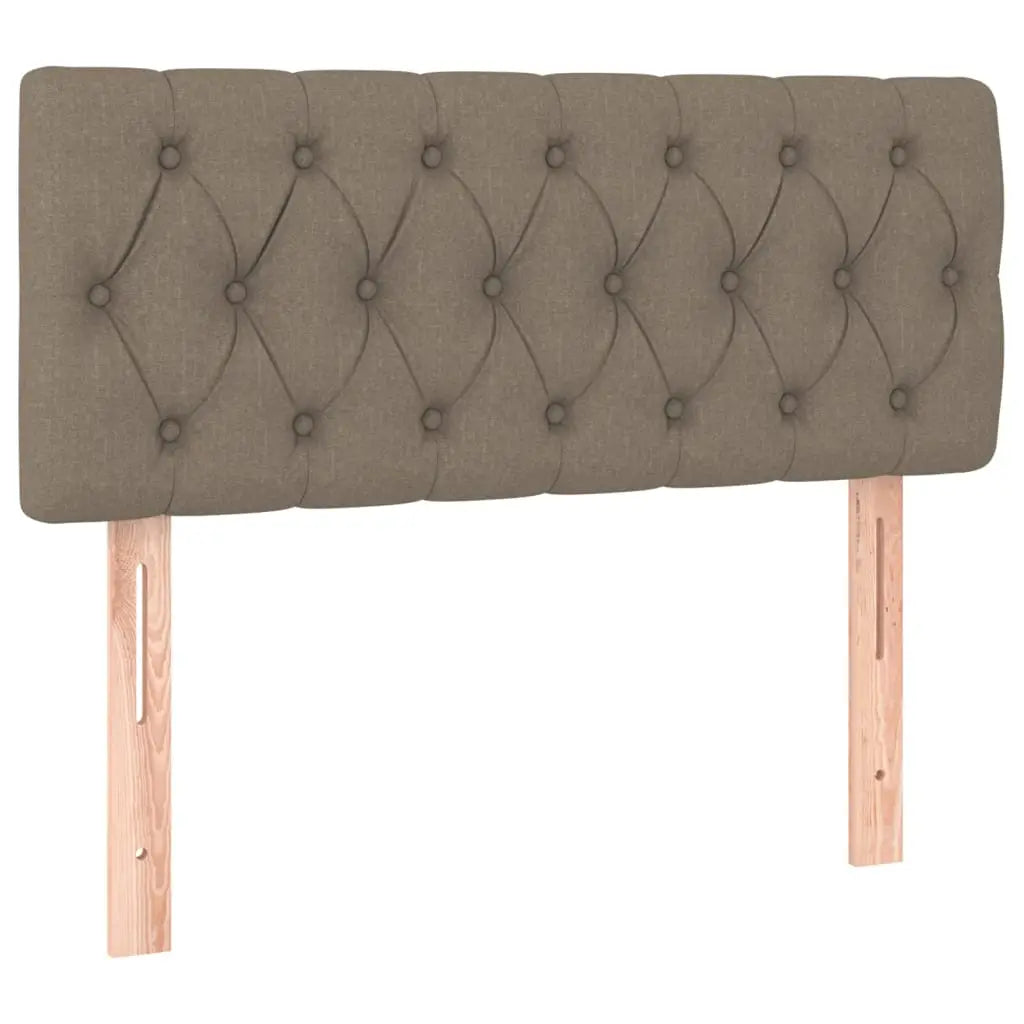 Sommier à lattes de lit avec matelas Taupe 120x200 cm Tissu - XIOS