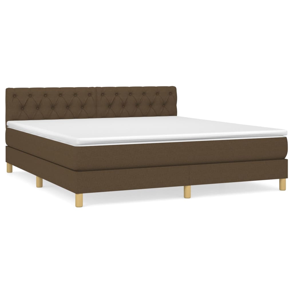 Sommier à lattes de lit avec matelas Marron foncé 160x200 cm - XIOS