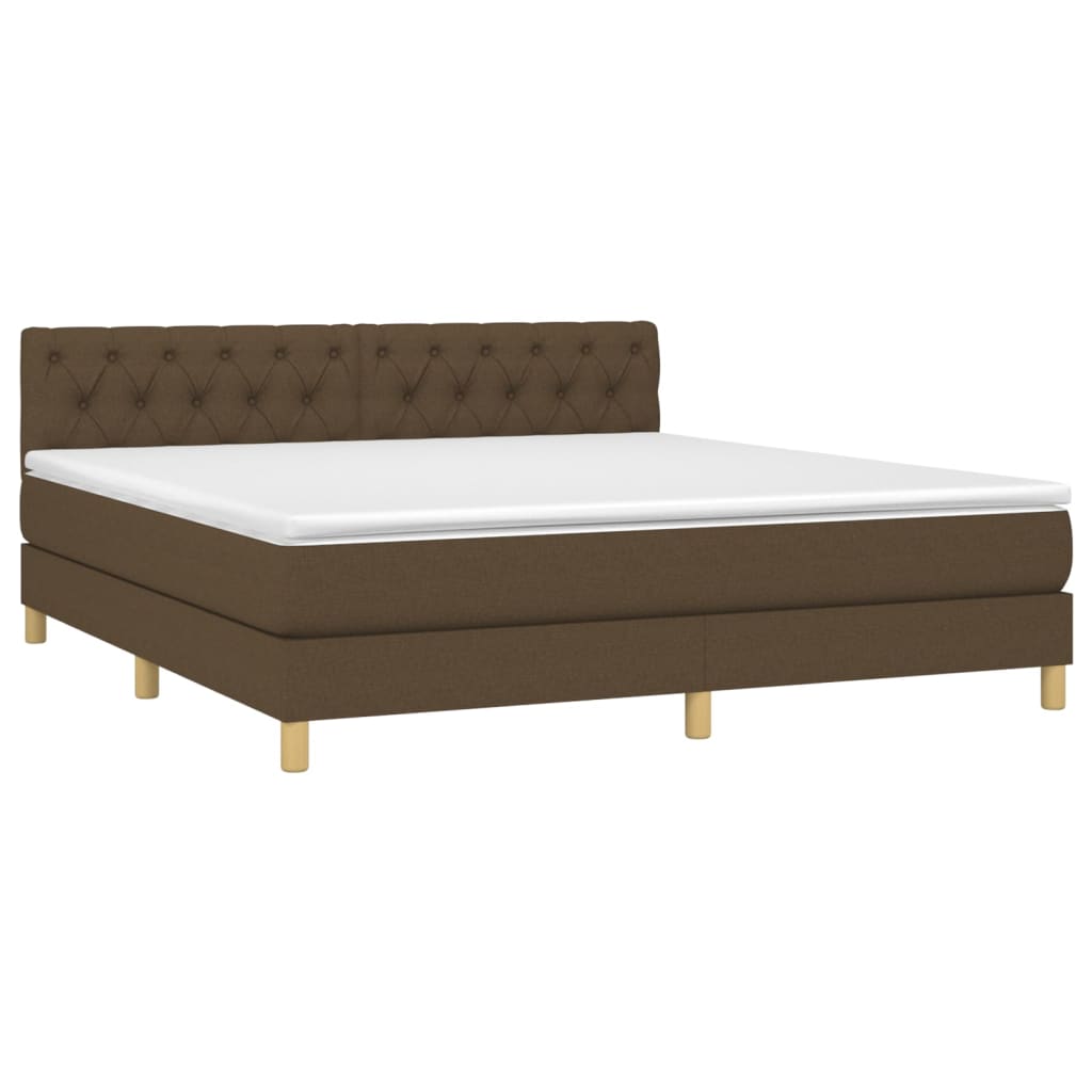 Sommier à lattes de lit avec matelas Marron foncé 160x200 cm - XIOS