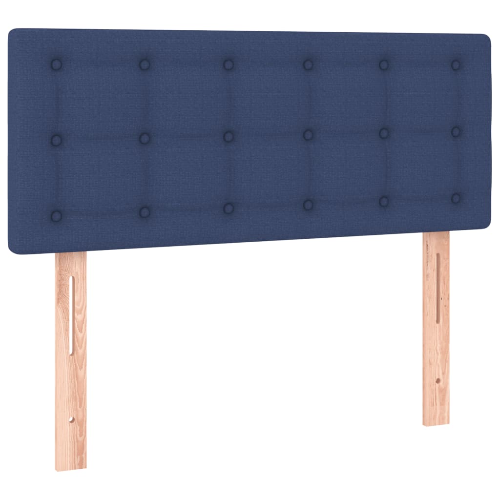 Sommier à lattes de lit avec matelas Bleu 120x200 cm Tissu - XIOS