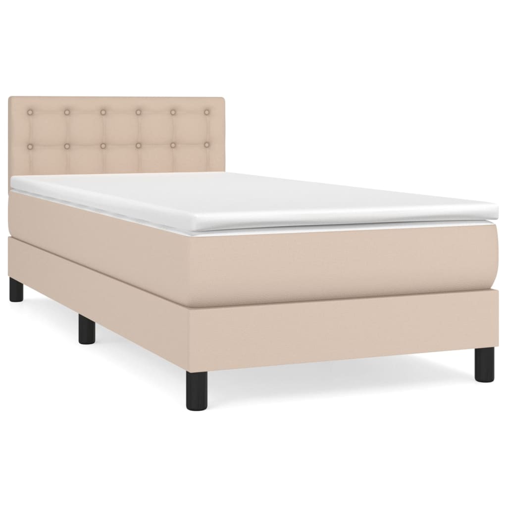 Sommier à lattes de lit avec matelas Cappuccino 80x200 cm - XIOS