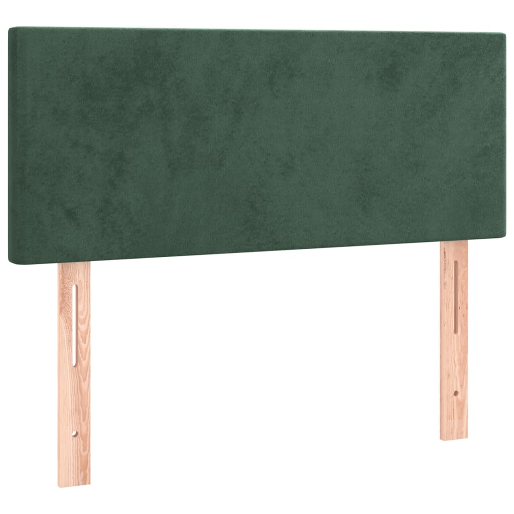 Sommier à lattes de lit et matelas Vert foncé 120x200cm Velours - XIOS