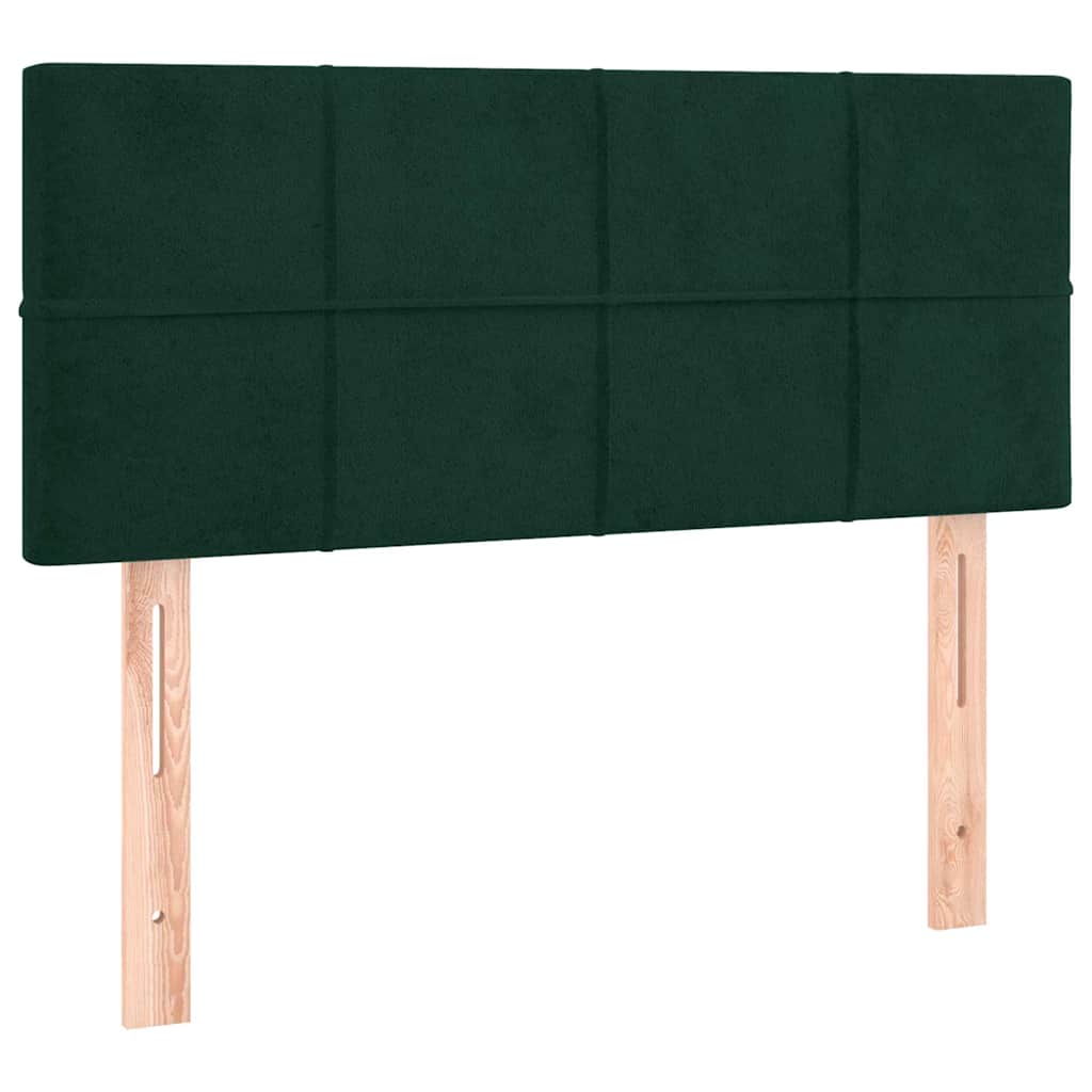 Sommier à lattes de lit et matelas Vert foncé 80x200 cm Velours - XIOS