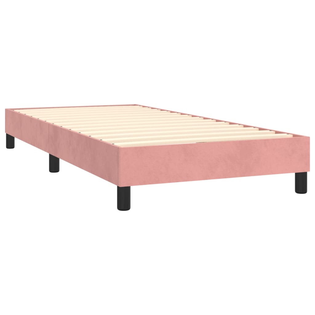 Sommier à lattes de lit avec matelas Rose 90x190 cm Velours - XIOS