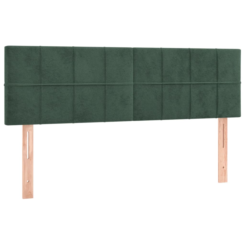 Sommier à lattes de lit et matelas Vert foncé 140x200cm Velours - XIOS