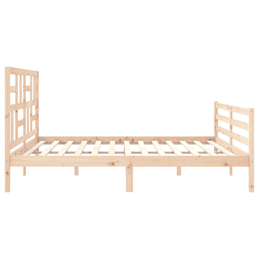 Cadre de lit sans matelas 200x200 cm bois massif - XIOS