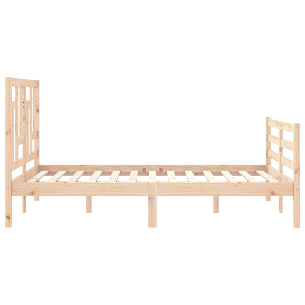 Cadre de lit sans matelas 140x200 cm bois massif - XIOS