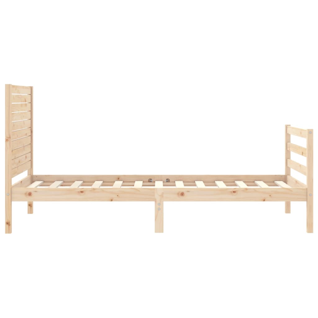 Cadre de lit sans matelas 100x200 cm bois massif - XIOS