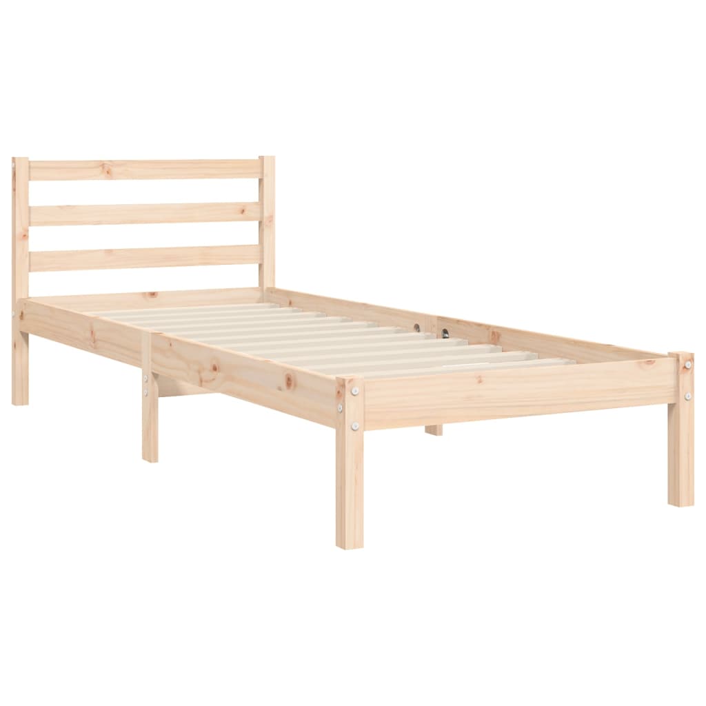 Cadre de lit sans matelas 100x200 cm bois massif - XIOS