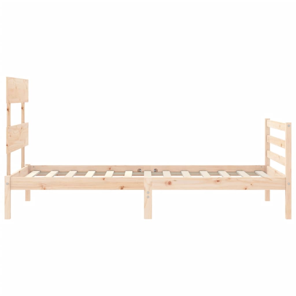 Cadre de lit sans matelas 90x200 cm bois massif - XIOS