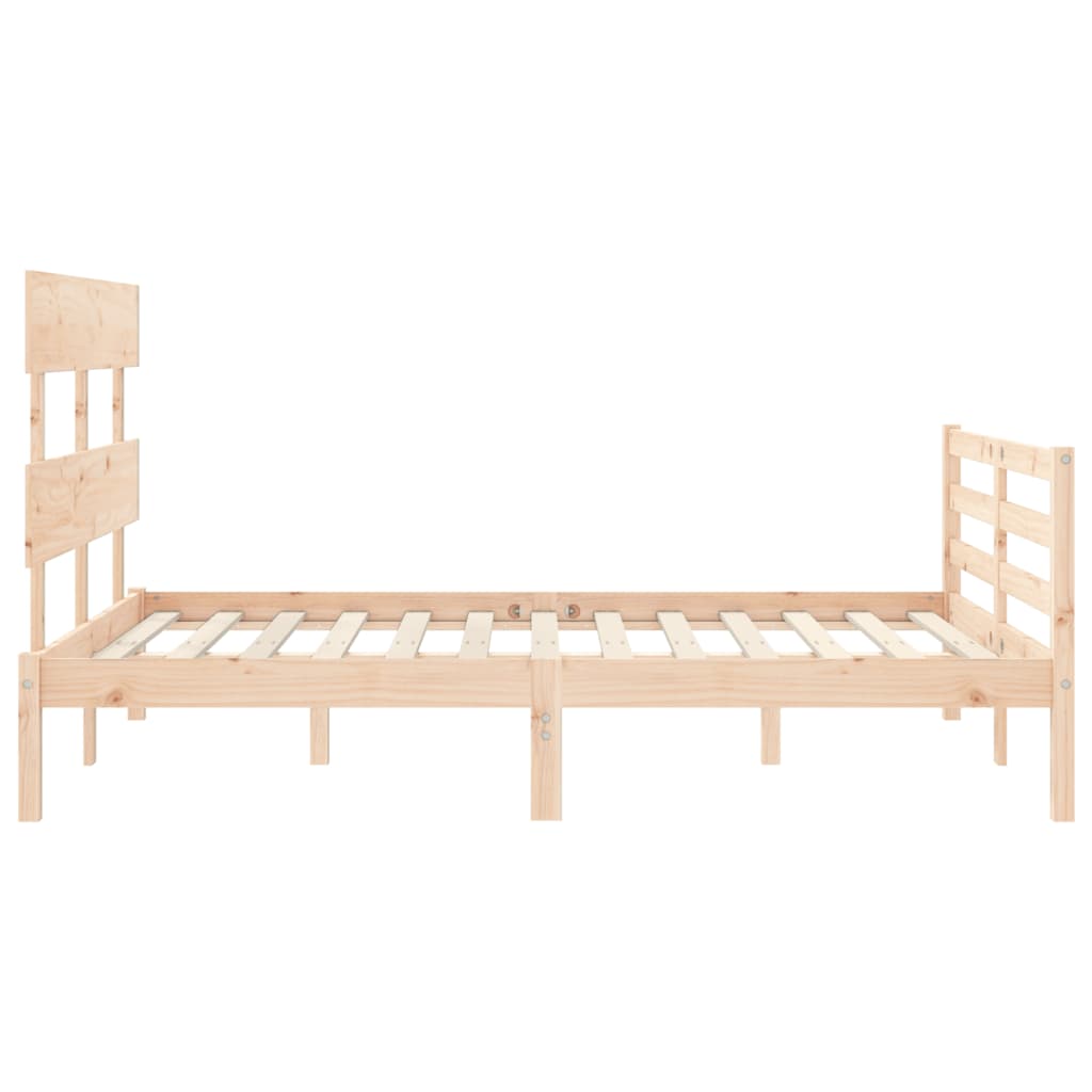 Cadre de lit sans matelas 120x200 cm bois massif - XIOS