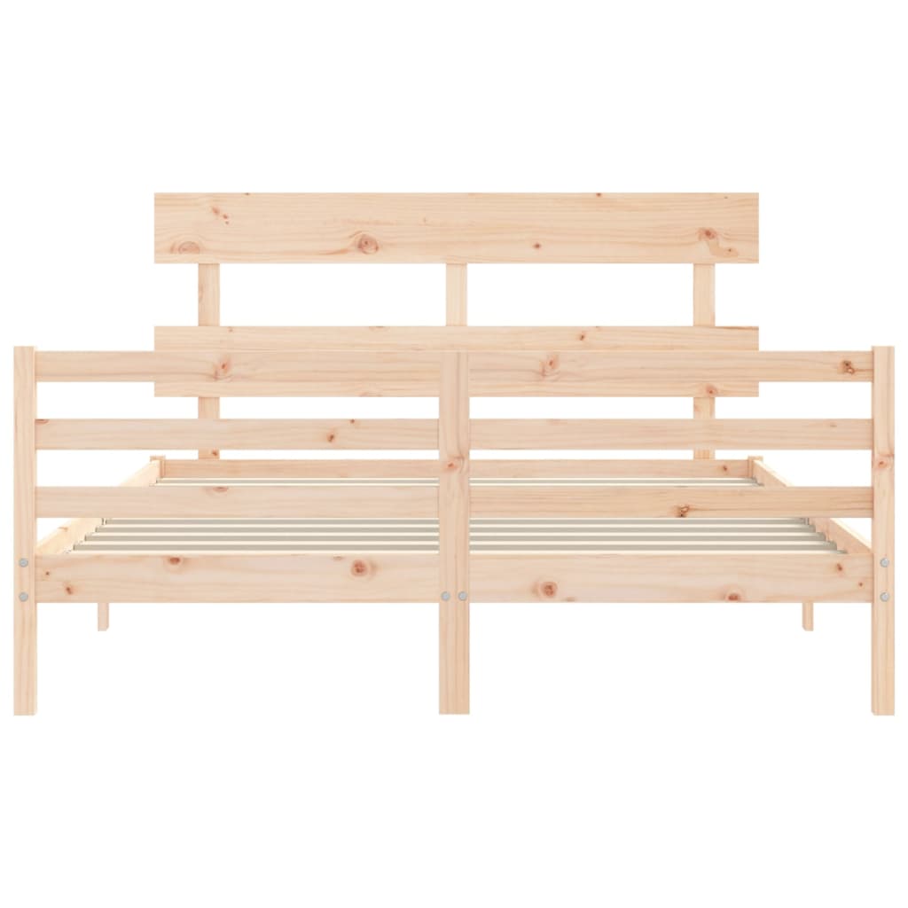 Cadre de lit sans matelas bois massif - XIOS