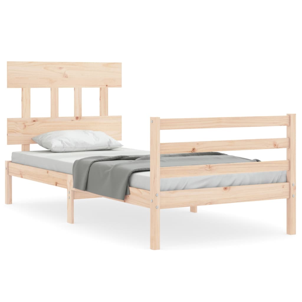 Cadre de lit sans matelas bois massif - XIOS
