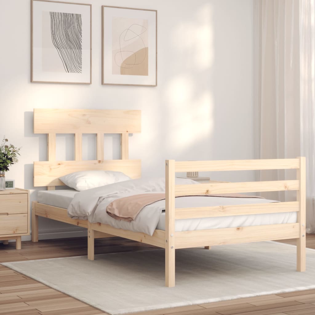 Cadre de lit sans matelas bois massif - XIOS