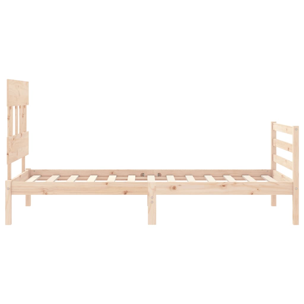 Cadre de lit sans matelas 90x200 cm bois massif - XIOS