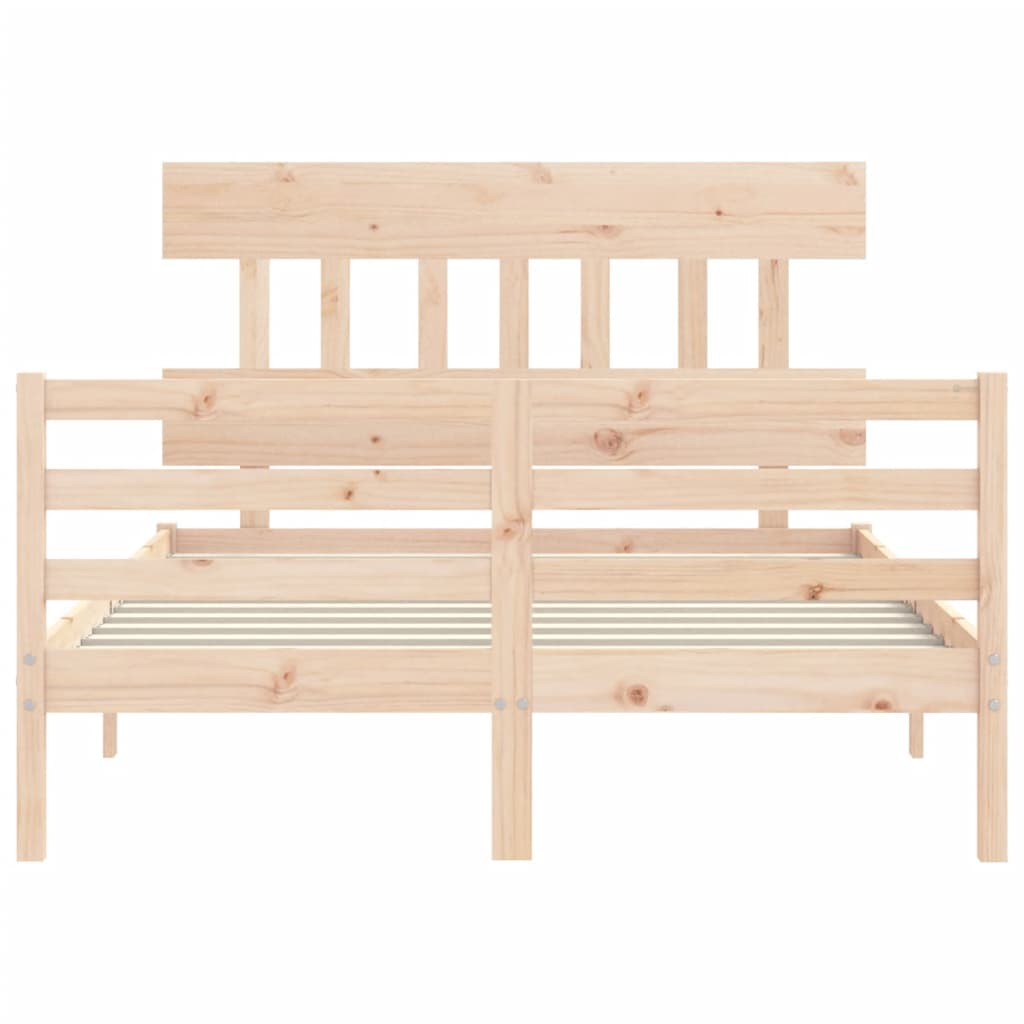 Cadre de lit sans matelas 120x200 cm bois massif - XIOS