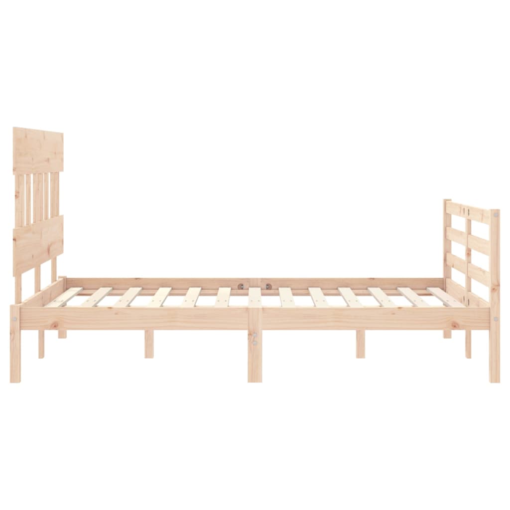 Cadre de lit sans matelas 120x200 cm bois massif - XIOS