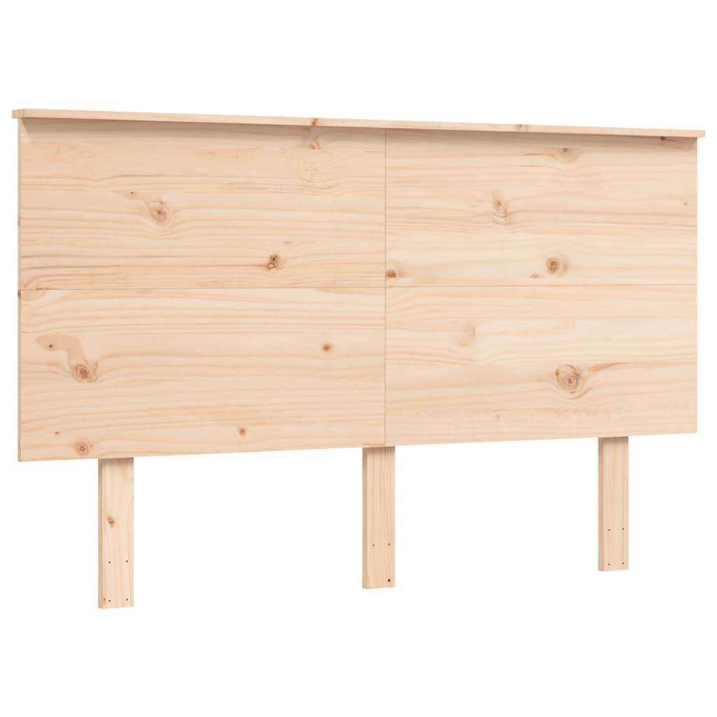 Cadre de lit sans matelas 140x190 cm bois massif - XIOS