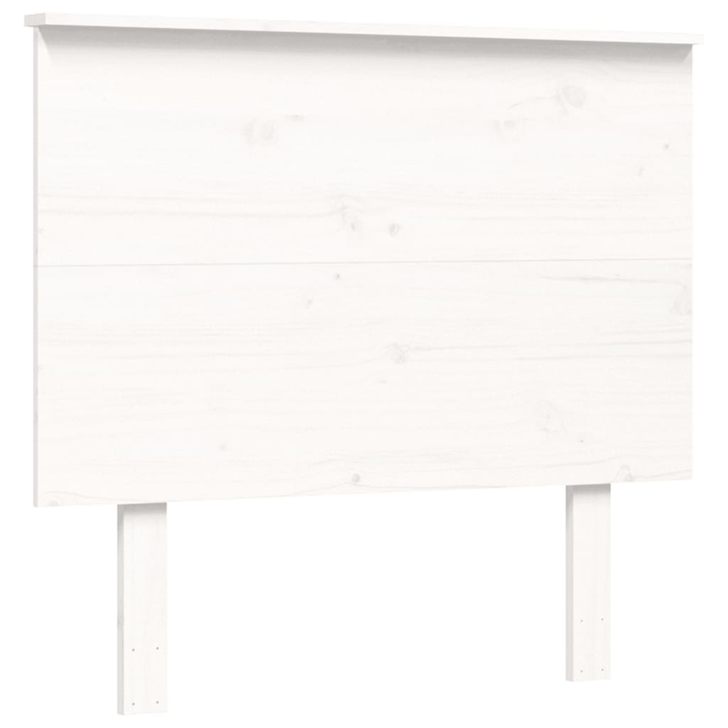 Cadre de lit sans matelas blanc 90x200 cm bois massif - XIOS