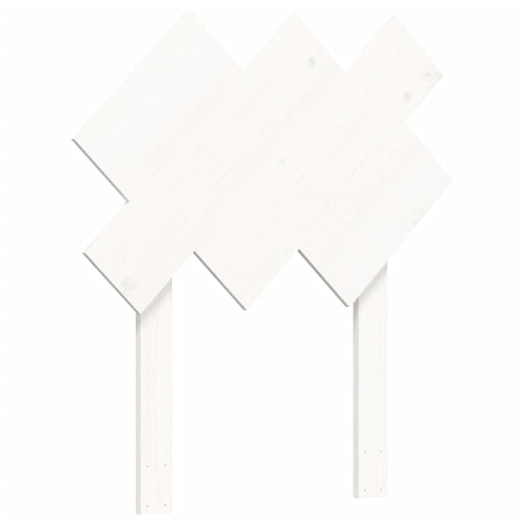 Cadre de lit sans matelas blanc bois massif - XIOS