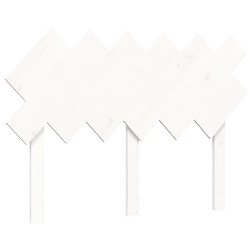 Cadre de lit sans matelas blanc bois massif - XIOS