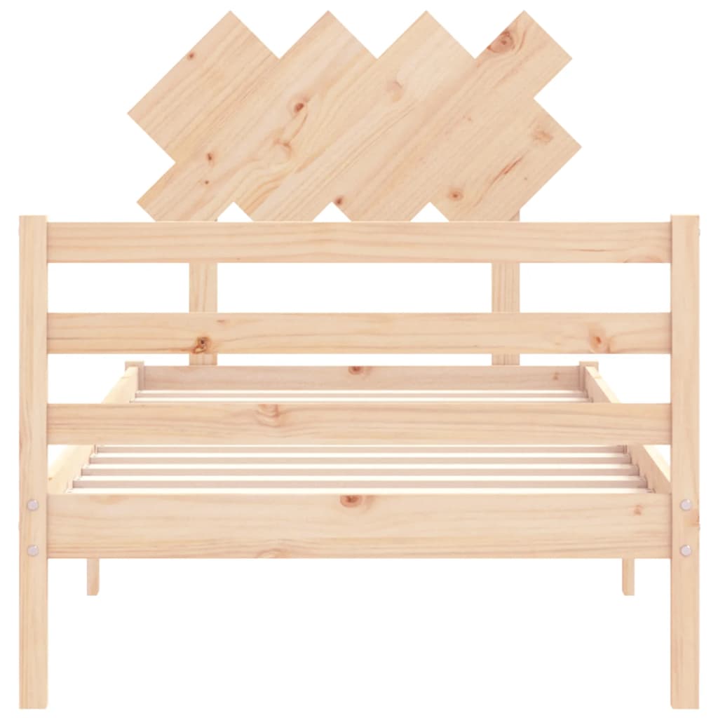 Cadre de lit sans matelas 90x200 cm bois massif - XIOS