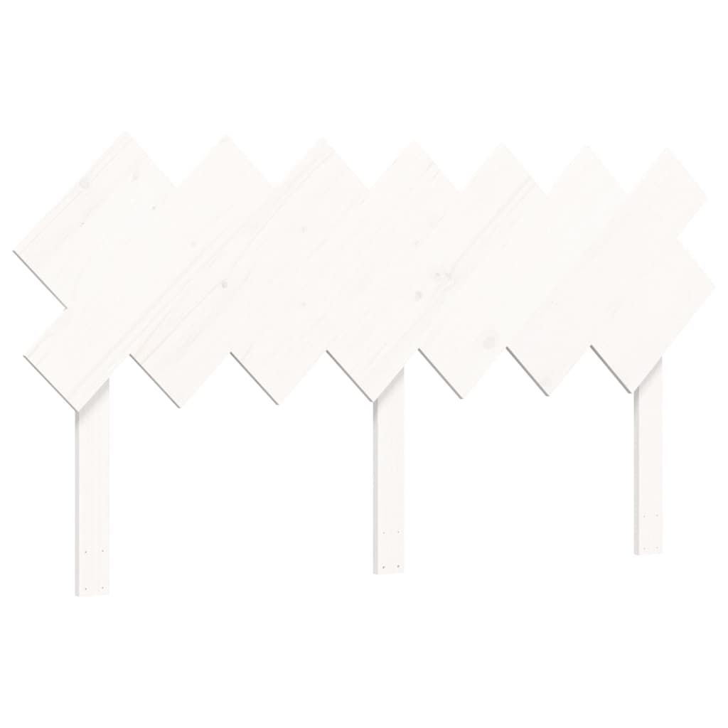 Cadre de lit sans matelas blanc 140x200 cm bois massif - XIOS