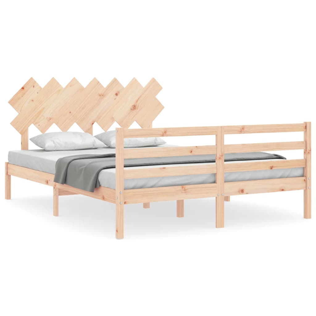 Cadre de lit sans matelas bois massif - XIOS