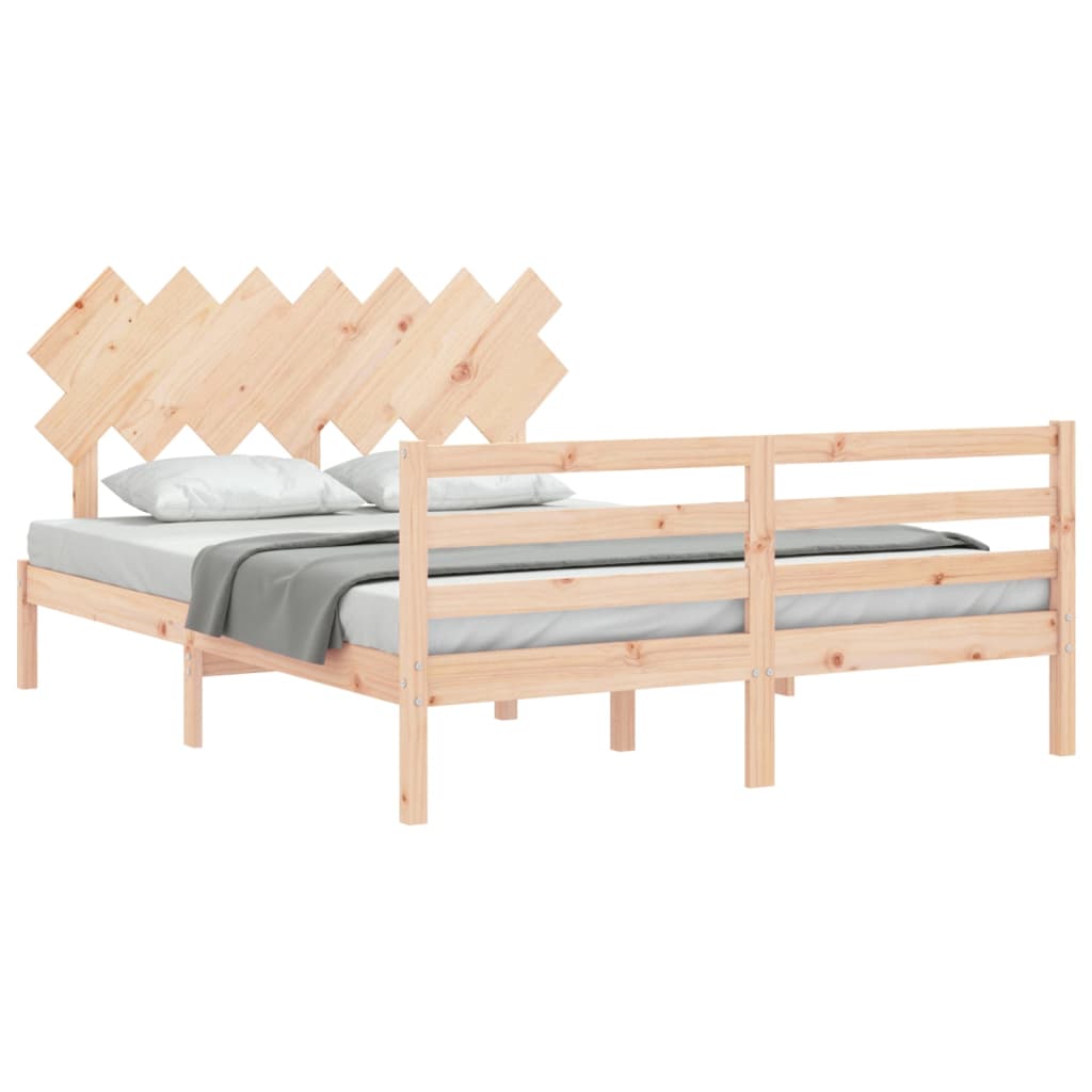Cadre de lit sans matelas bois massif - XIOS