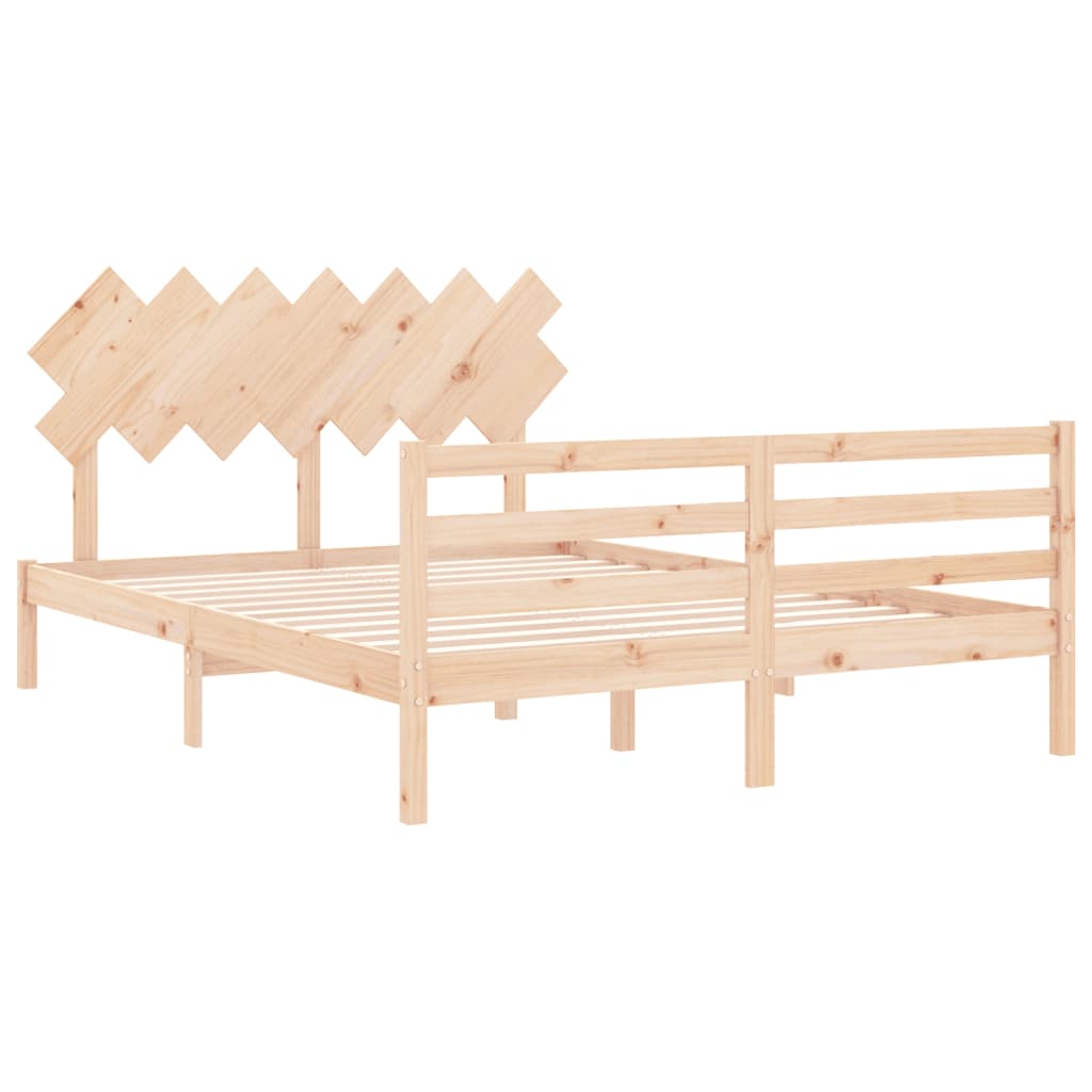 Cadre de lit sans matelas bois massif - XIOS